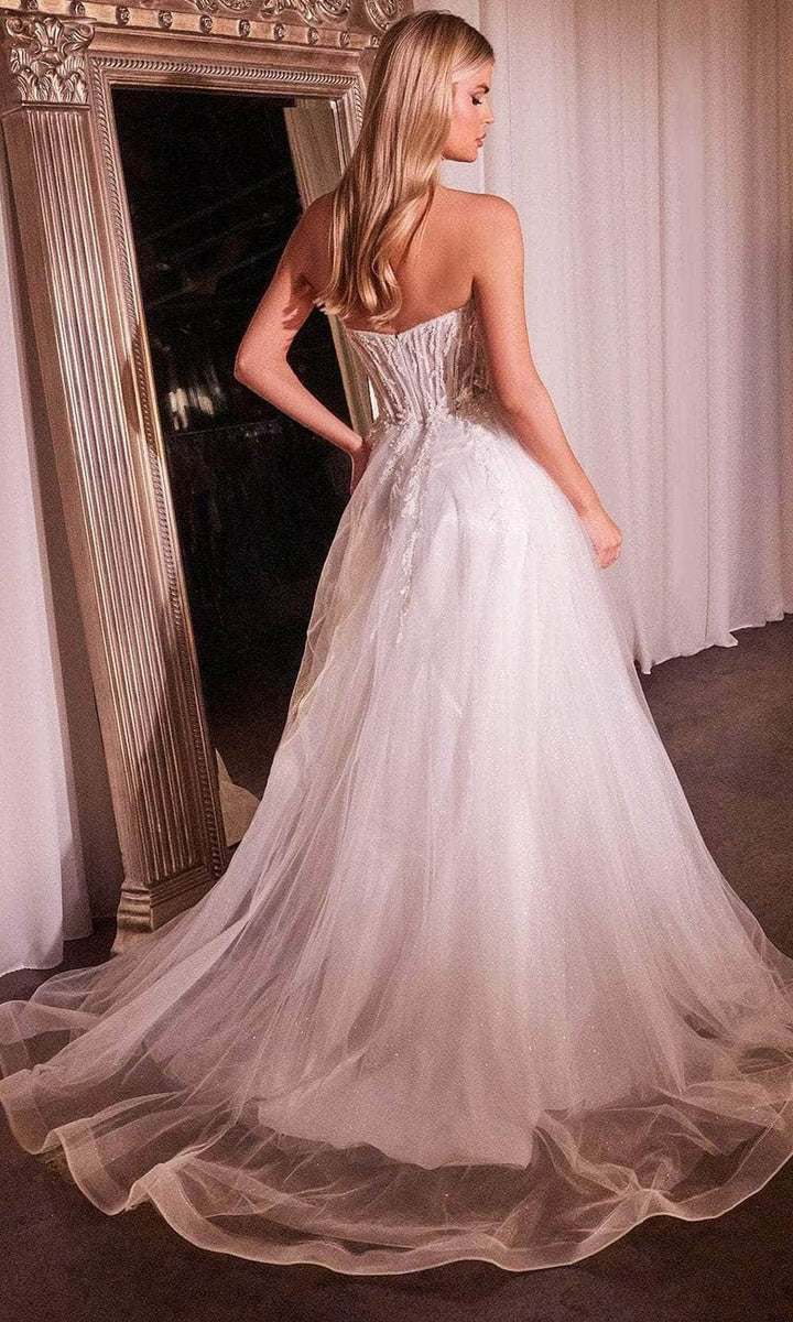 Ladivine CD0230W - Strapless V-Neck Bridal Gown