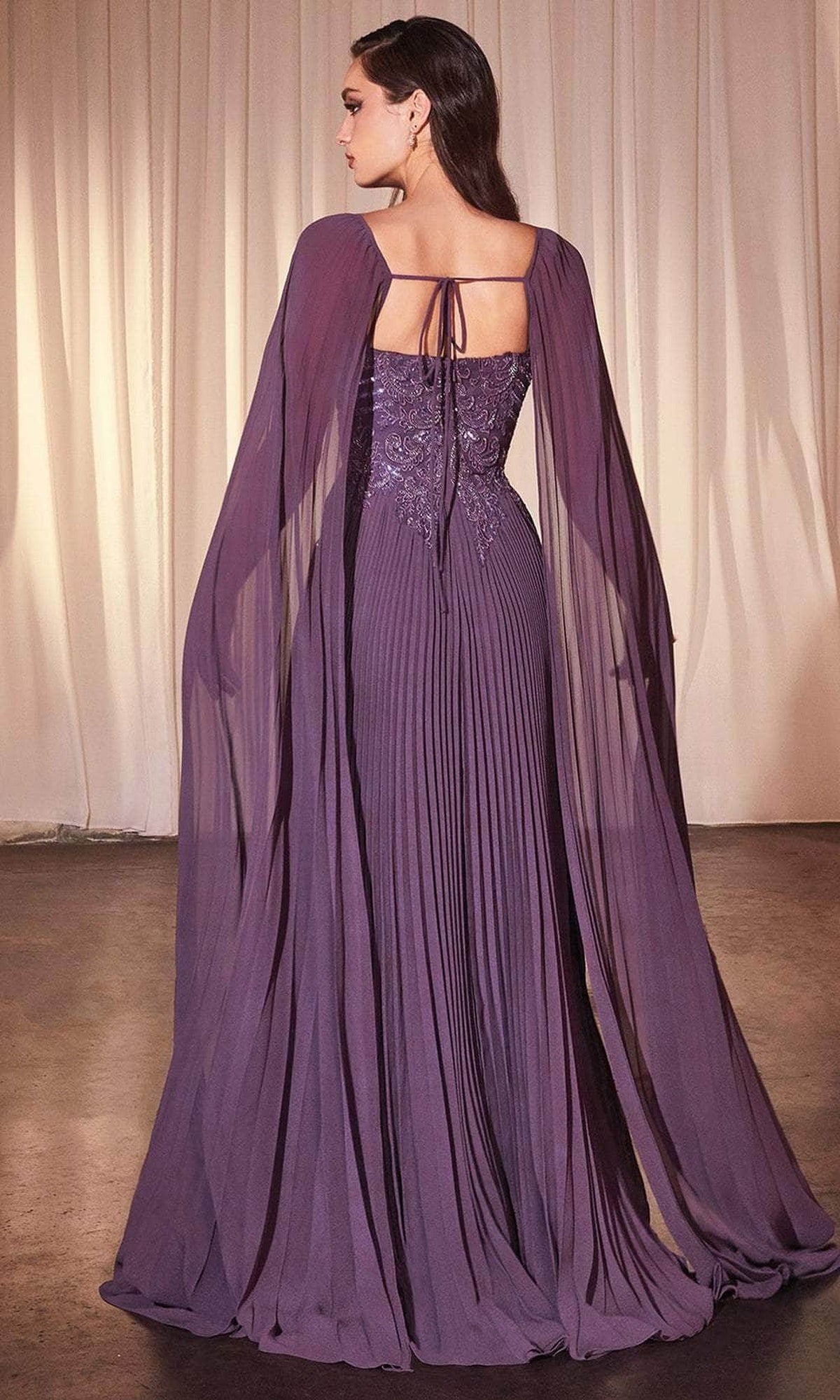 Ladivine CJ937 - Sweetheart Accordion Pleated Prom Dress