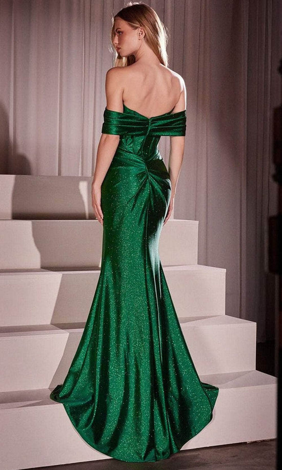 Foldover Mermaid Evening Gown