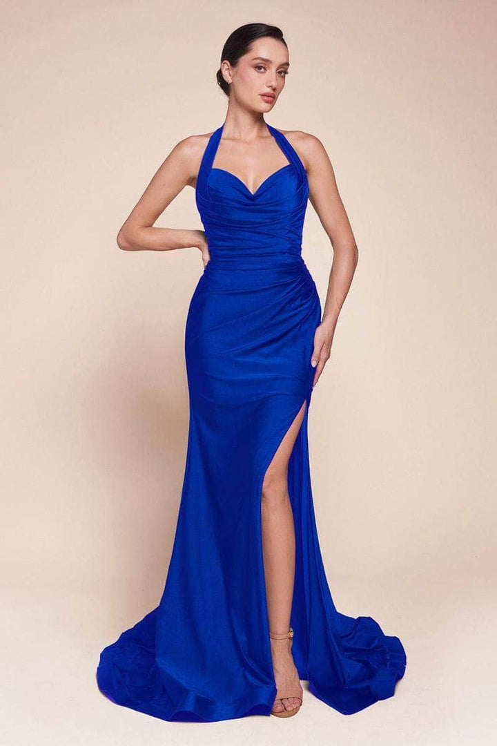 Halter Long Gown - Red - Main