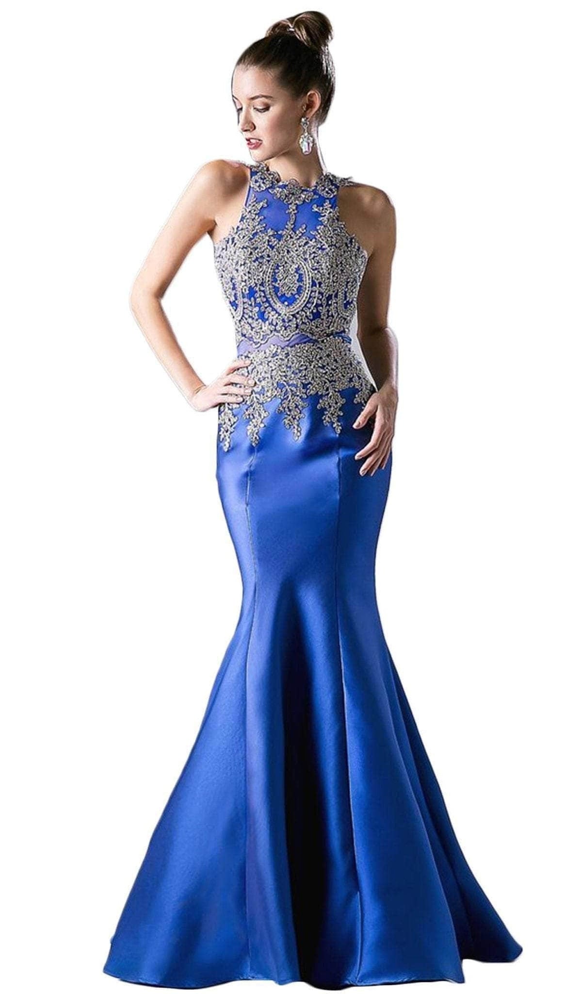 Halter Mermaid Evening Gown