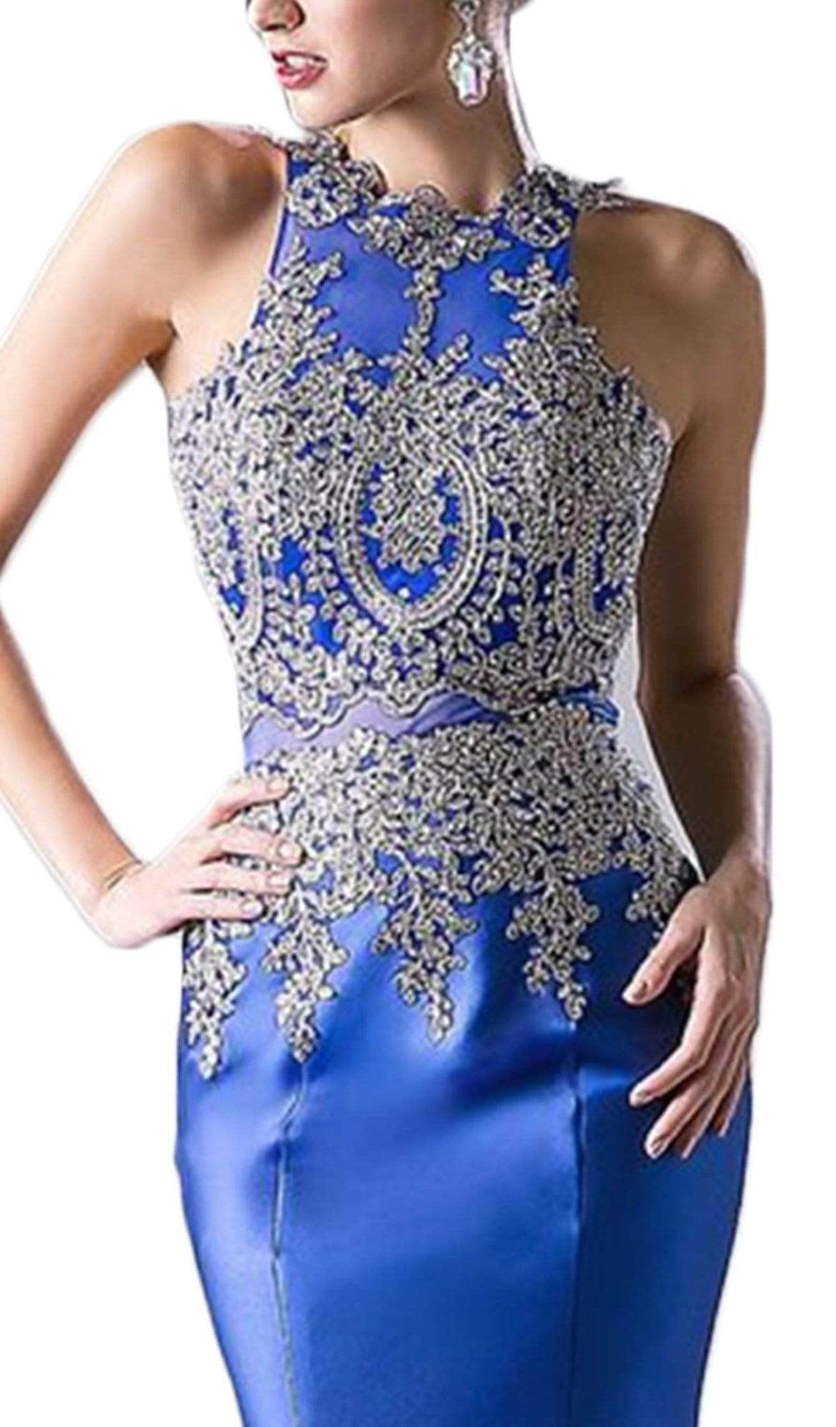 Halter Mermaid Evening Gown