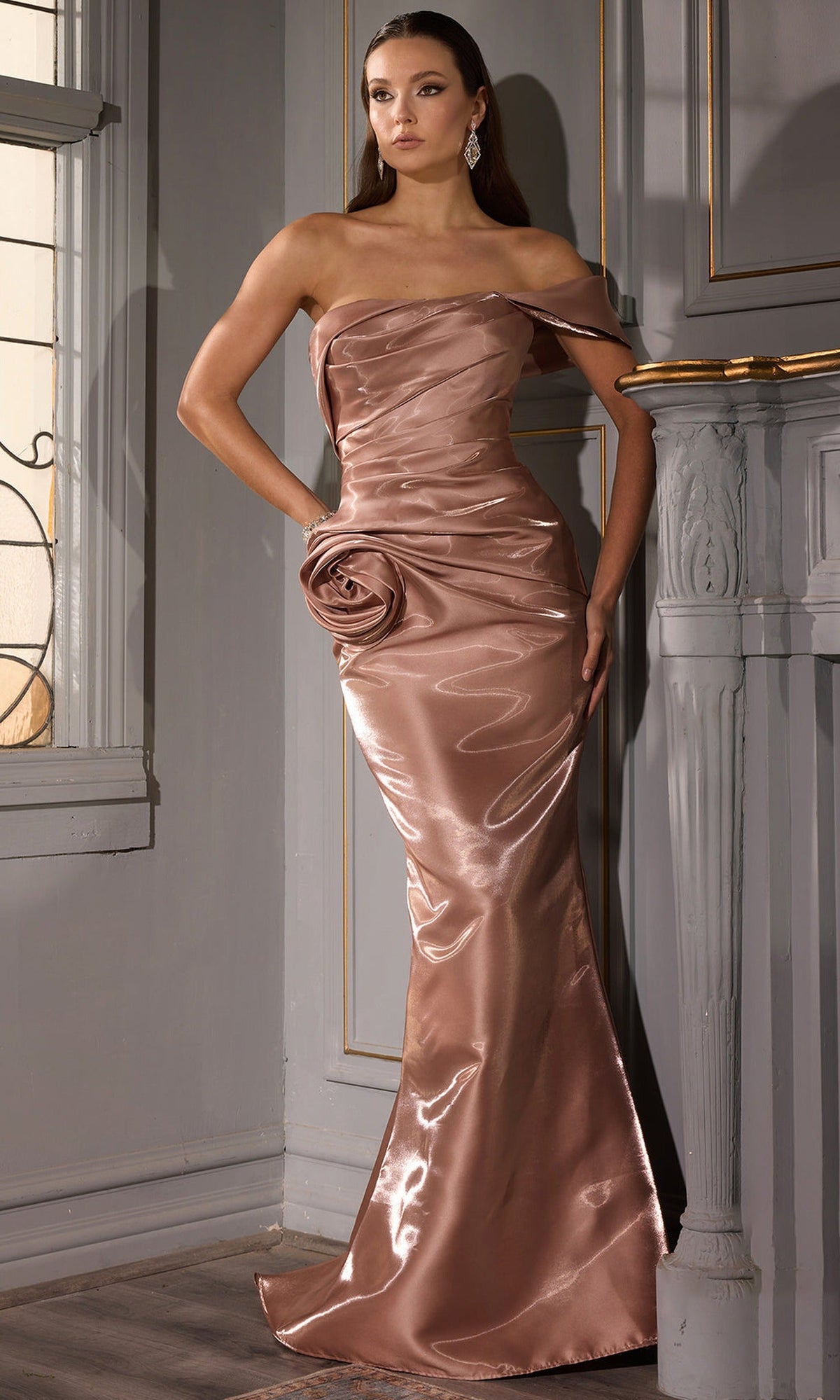 Terani Couture 252E5162 Rosette Dress