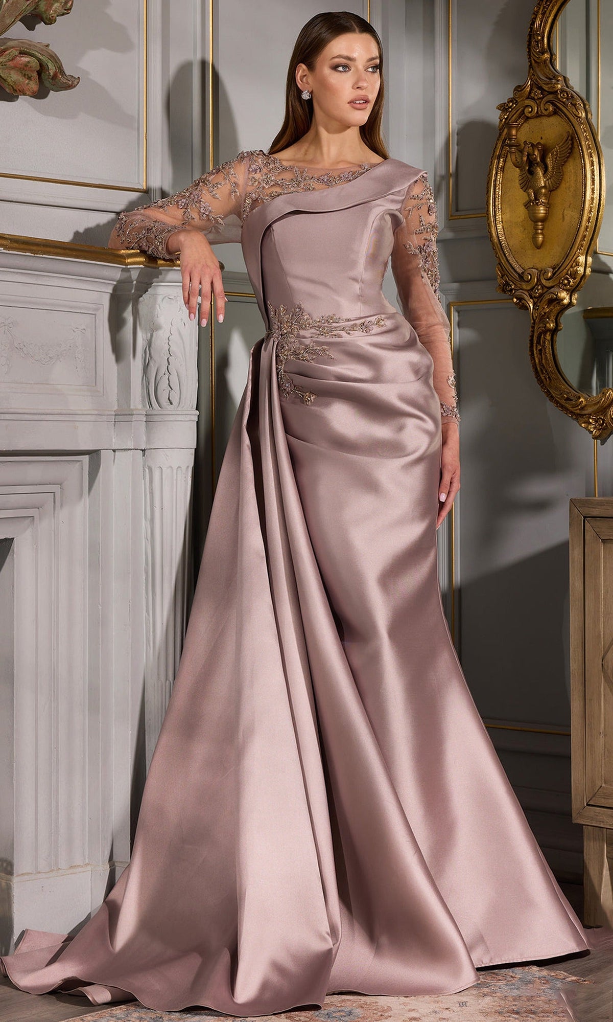 Terani Couture 252M5344 Embroidered Dress