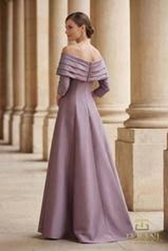 Terani Couture 261M6434 - Pleated Off Shoulder Mikado Gown
